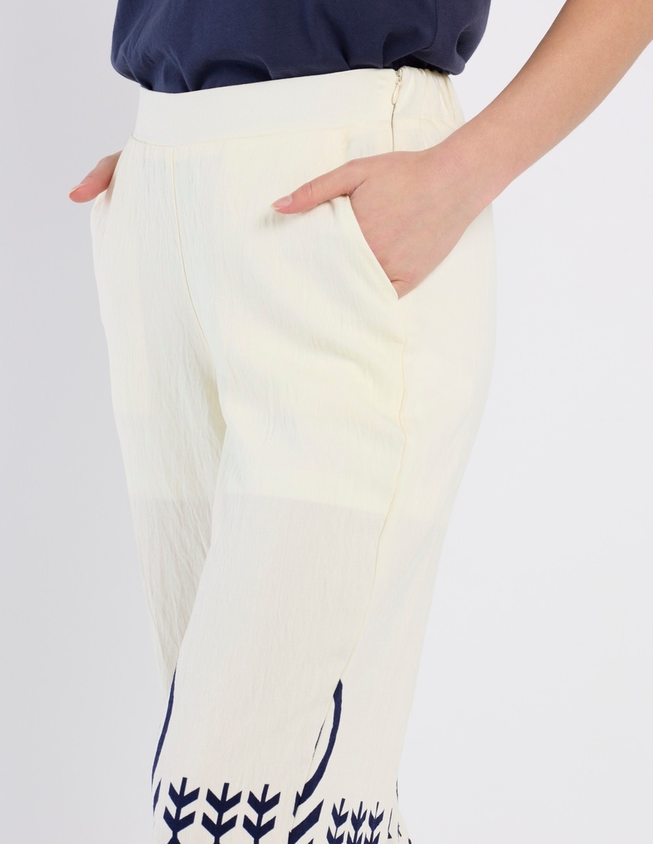 Pantalón easy pant palazzo para mujer 4