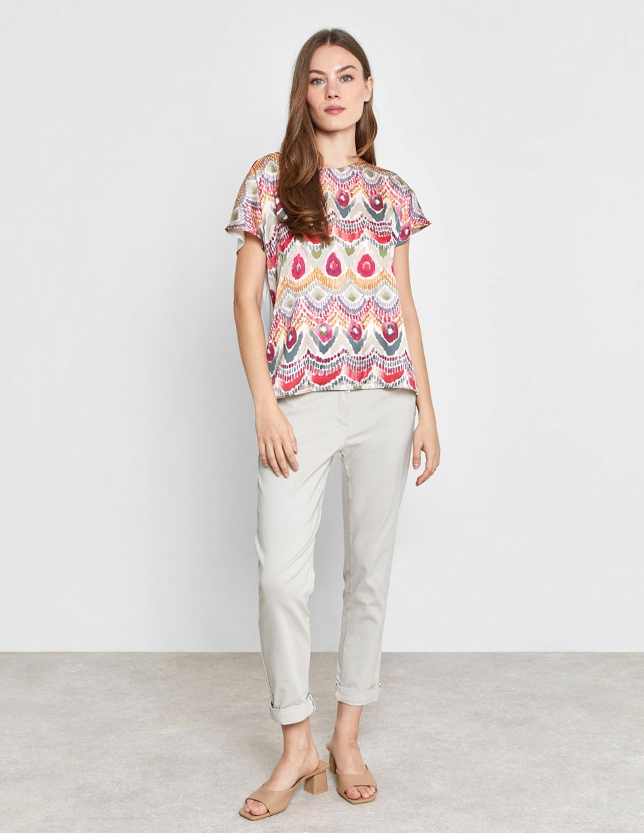 Blusa manga corta para mujer 3