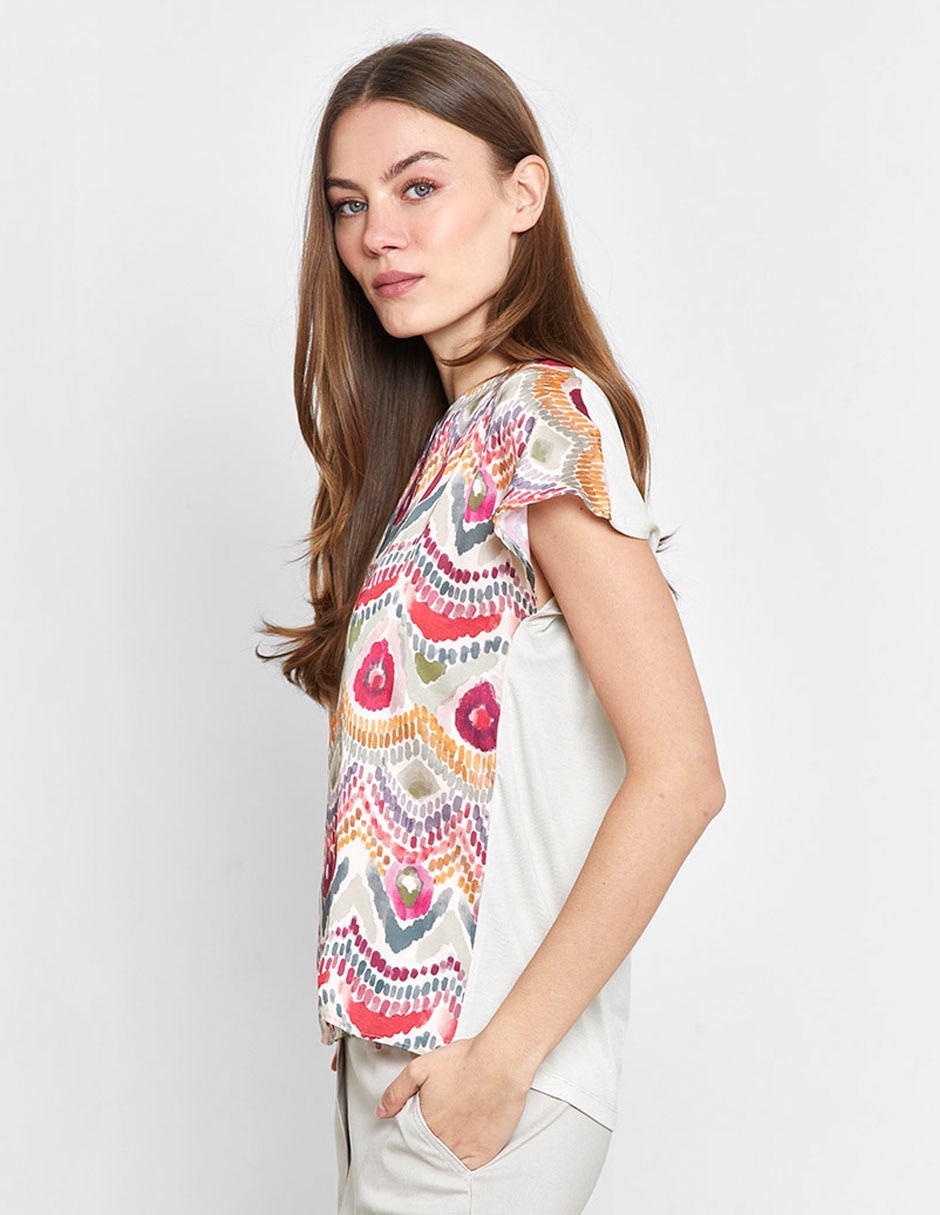 Blusa manga corta para mujer 4