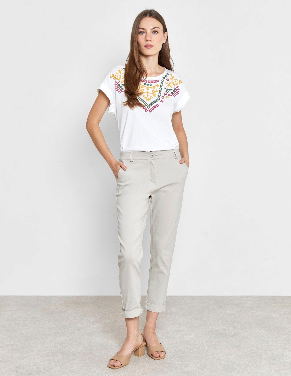 Pantalón capri straight para mujer 3