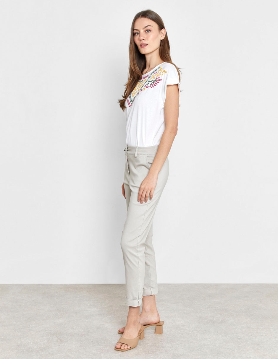 Pantalón capri straight para mujer 4