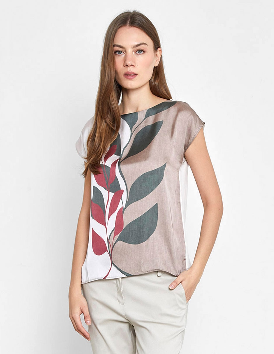Blusa manga corta para mujer 4