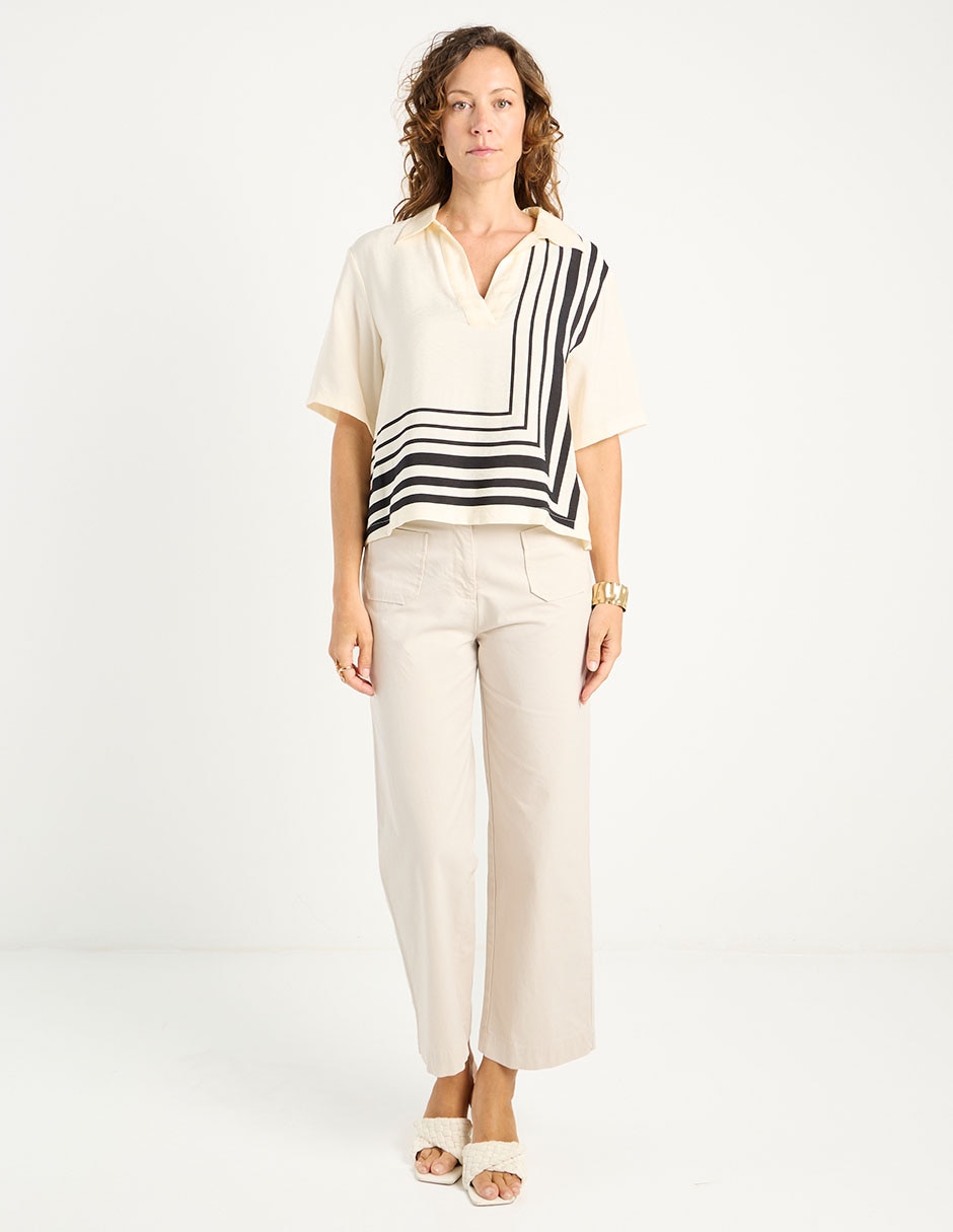 Blusa Liz& manga al codo para mujer 3