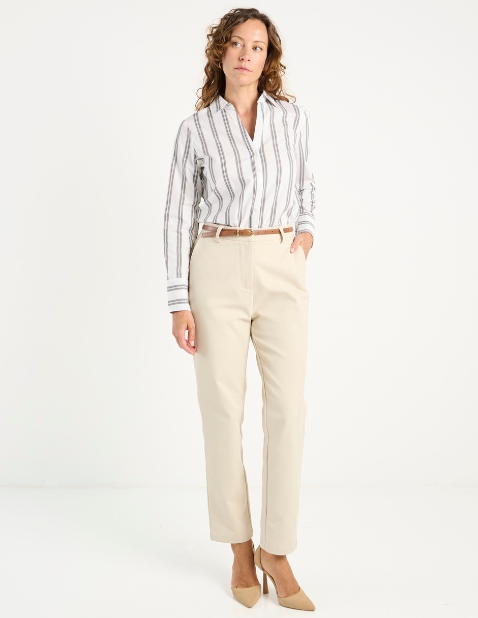 Blusa camisera manga larga para mujer 3