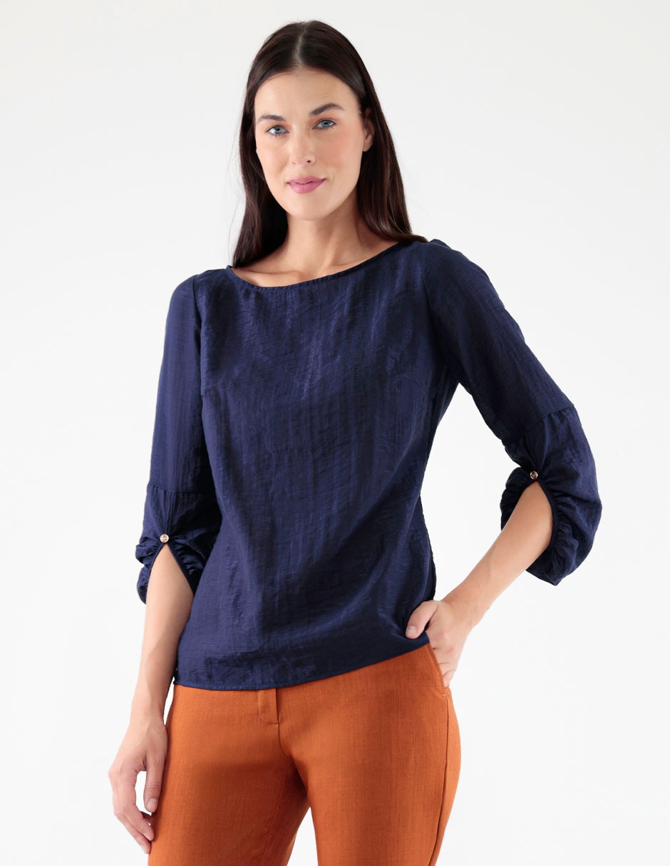 Blusa manga 3/4 para mujer