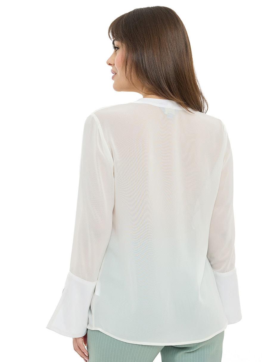 Blusa manga larga para mujer 4