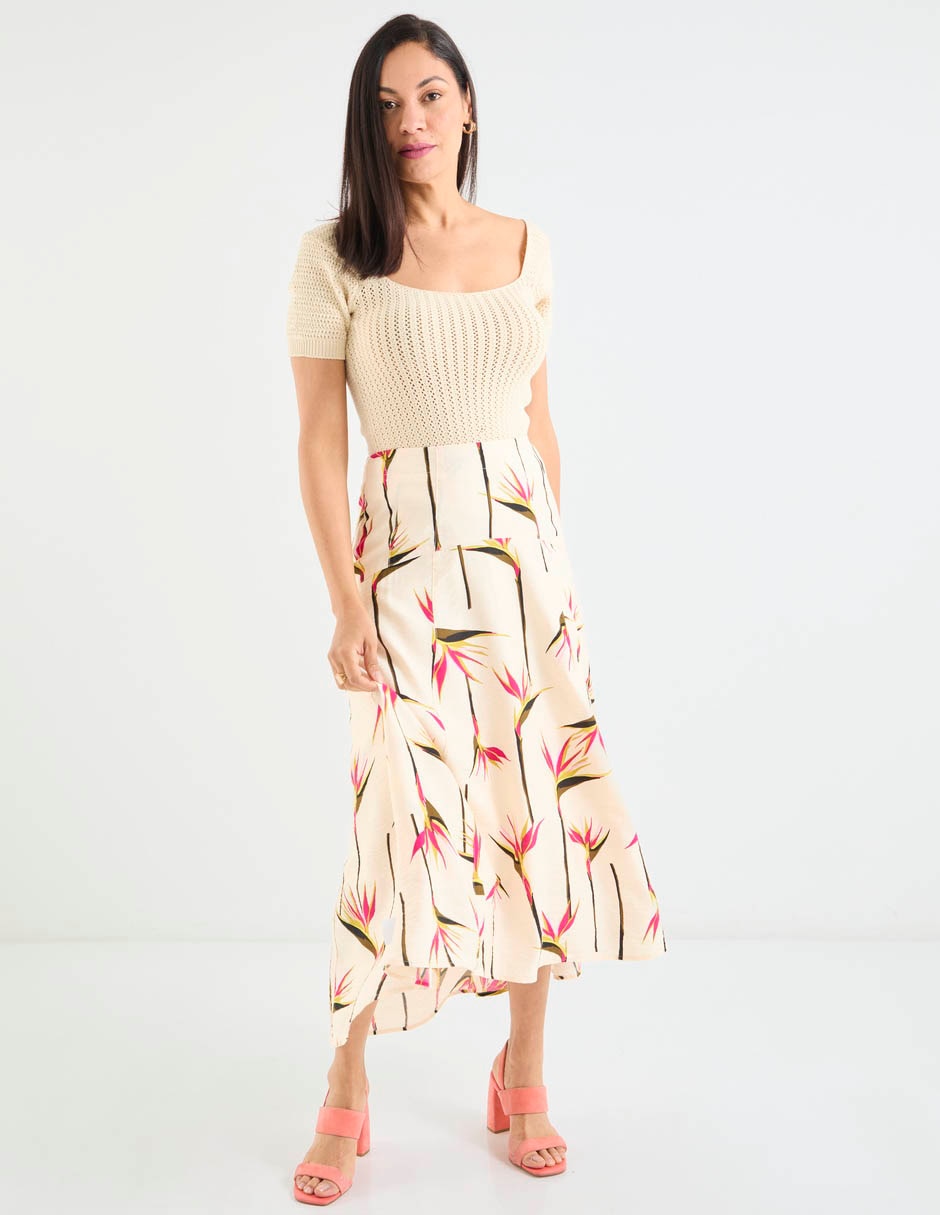 Falda crop cintura alta 3