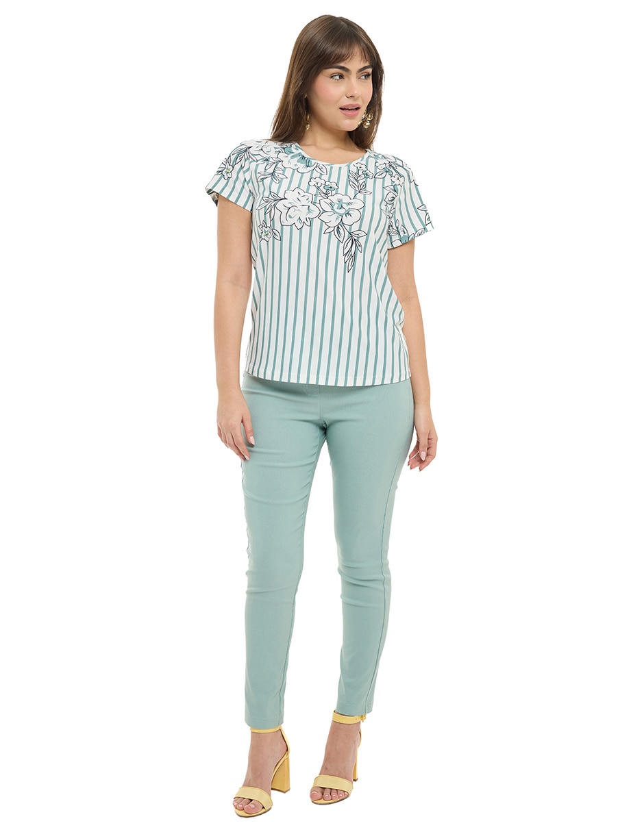 Blusa manga corta para mujer 3