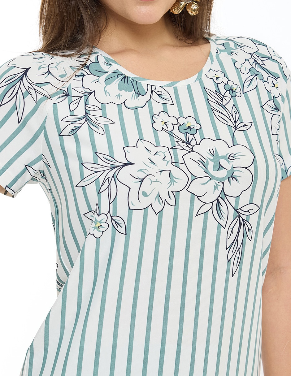 Blusa manga corta para mujer 4