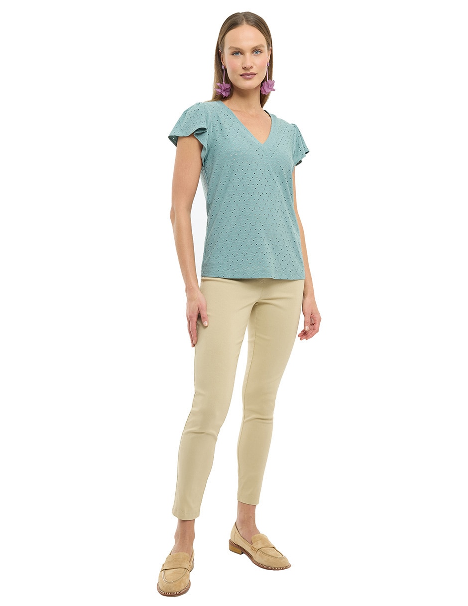 Blusa manga corta para mujer 3