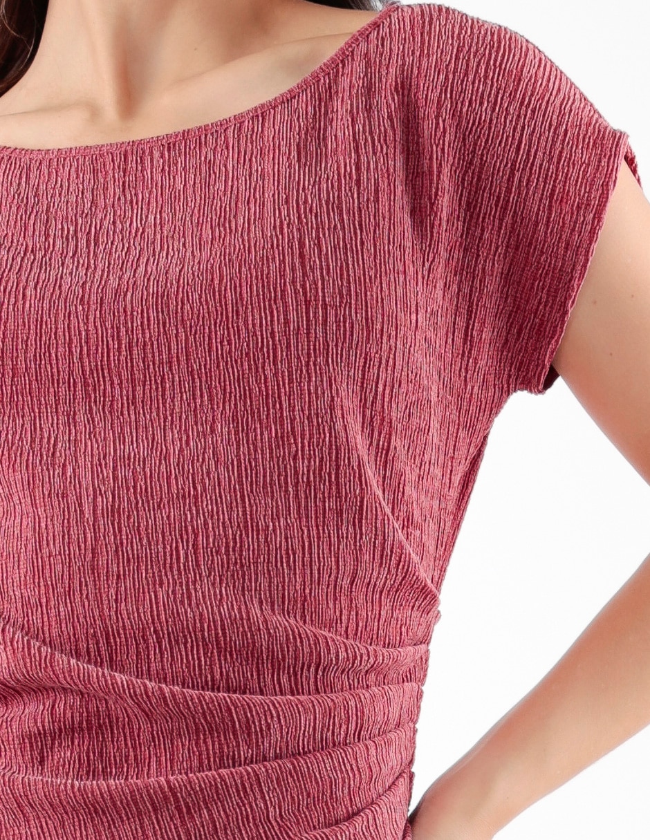 Blusa Blosssom Pink manga corta para mujer 4