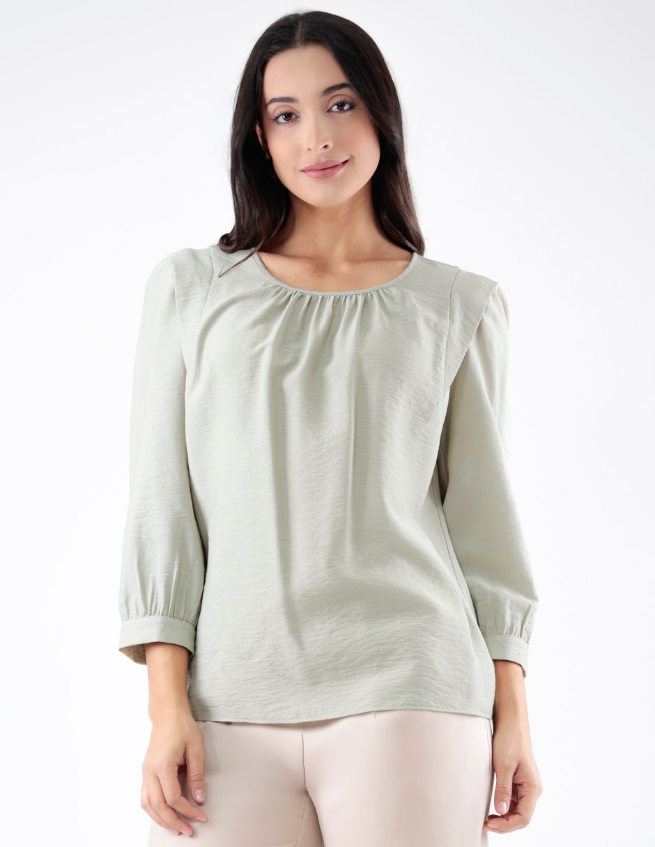 Blusa Blossom Pink manga 3/4 para mujer Blusa Blossom Pink manga 3/4 para mujer