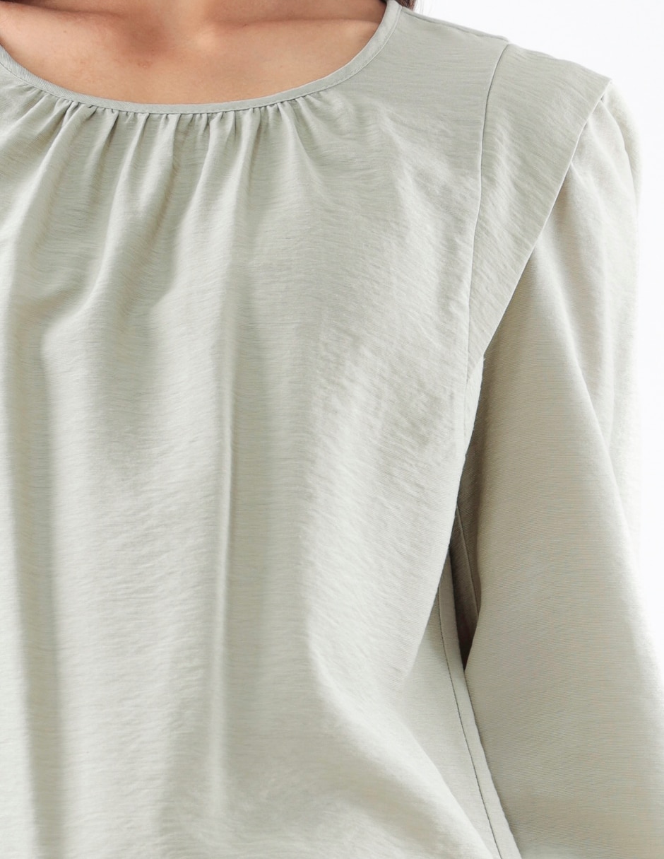 Blusa Blossom Pink manga 3/4 para mujer 4