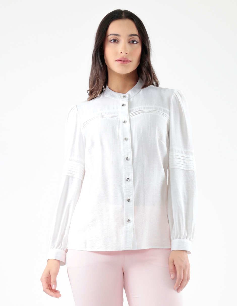 Blusa camisersa Blossom Pink manga larga para mujer Blusa camisersa Blossom Pink manga larga para mujer
