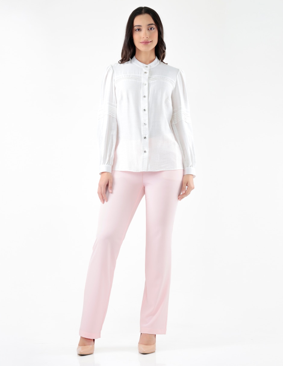 Blusa camisersa Blossom Pink manga larga para mujer 3