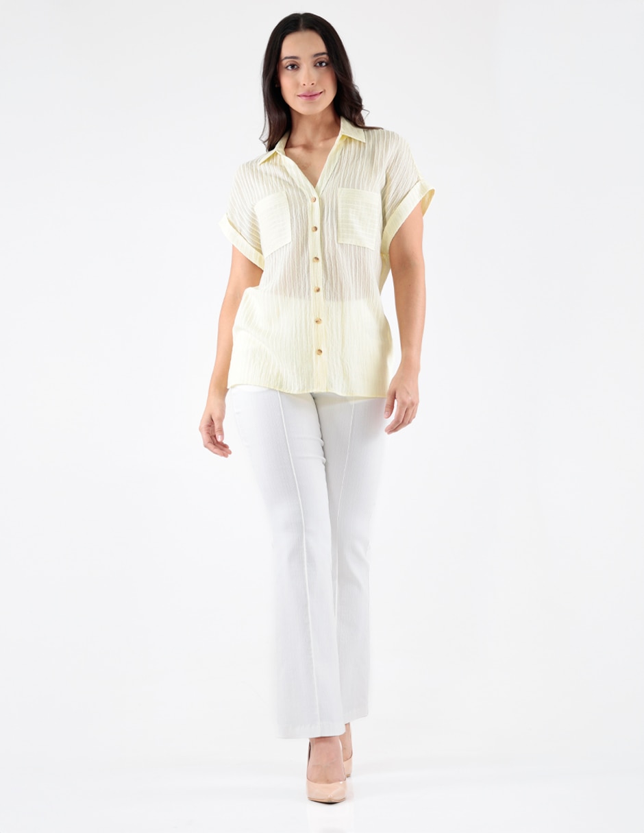 Blusa manga corta para mujer 3