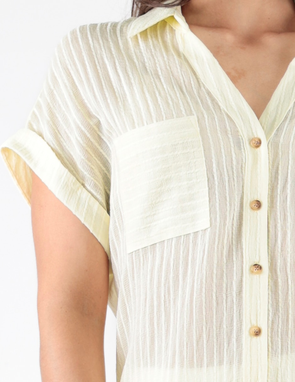 Blusa manga corta para mujer 4