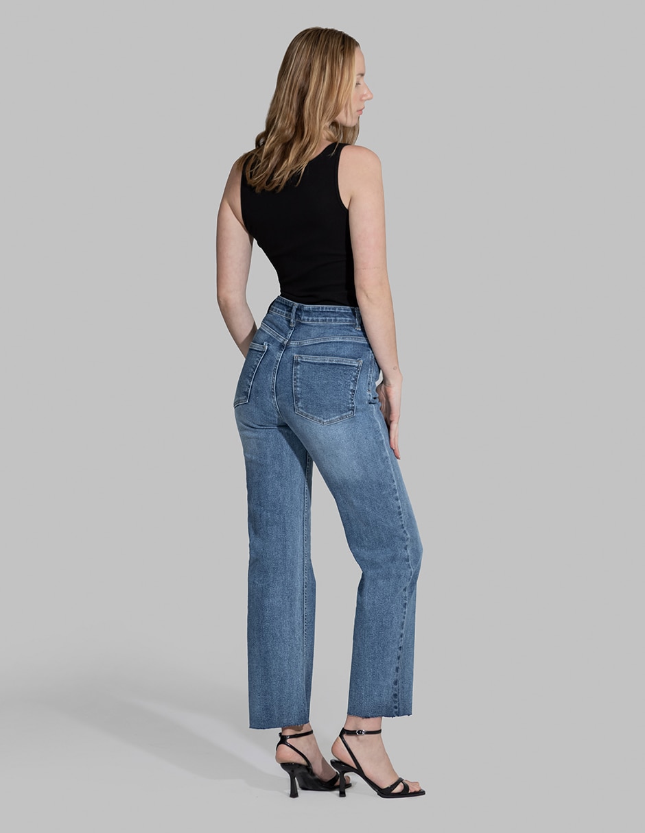 Jeans straight para mujer 2