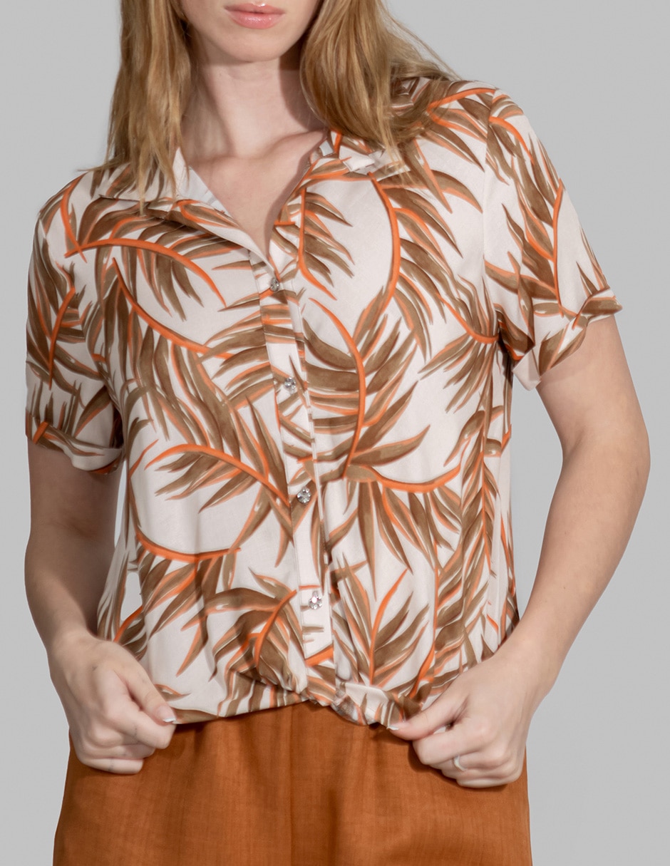 Blusa manga corta para mujer 3
