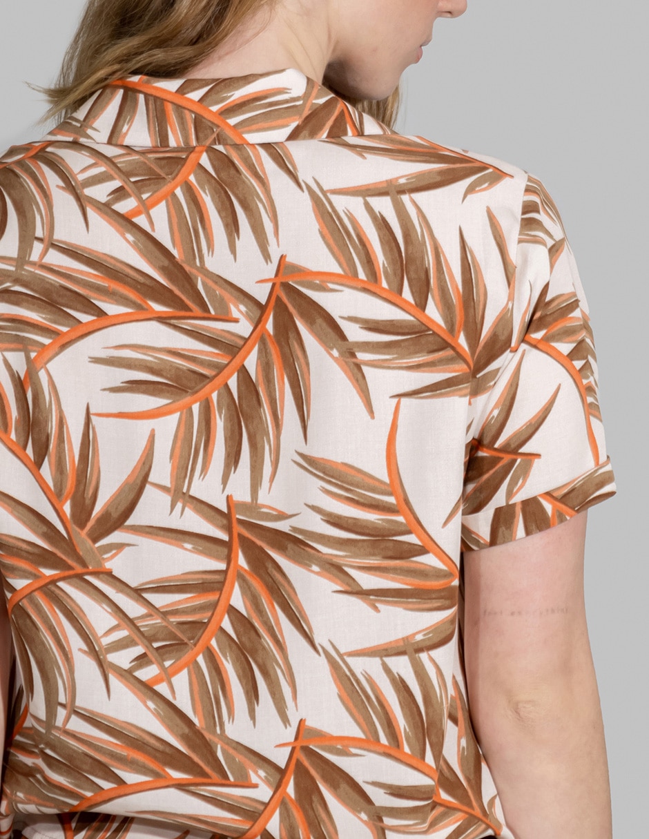 Blusa manga corta para mujer 4