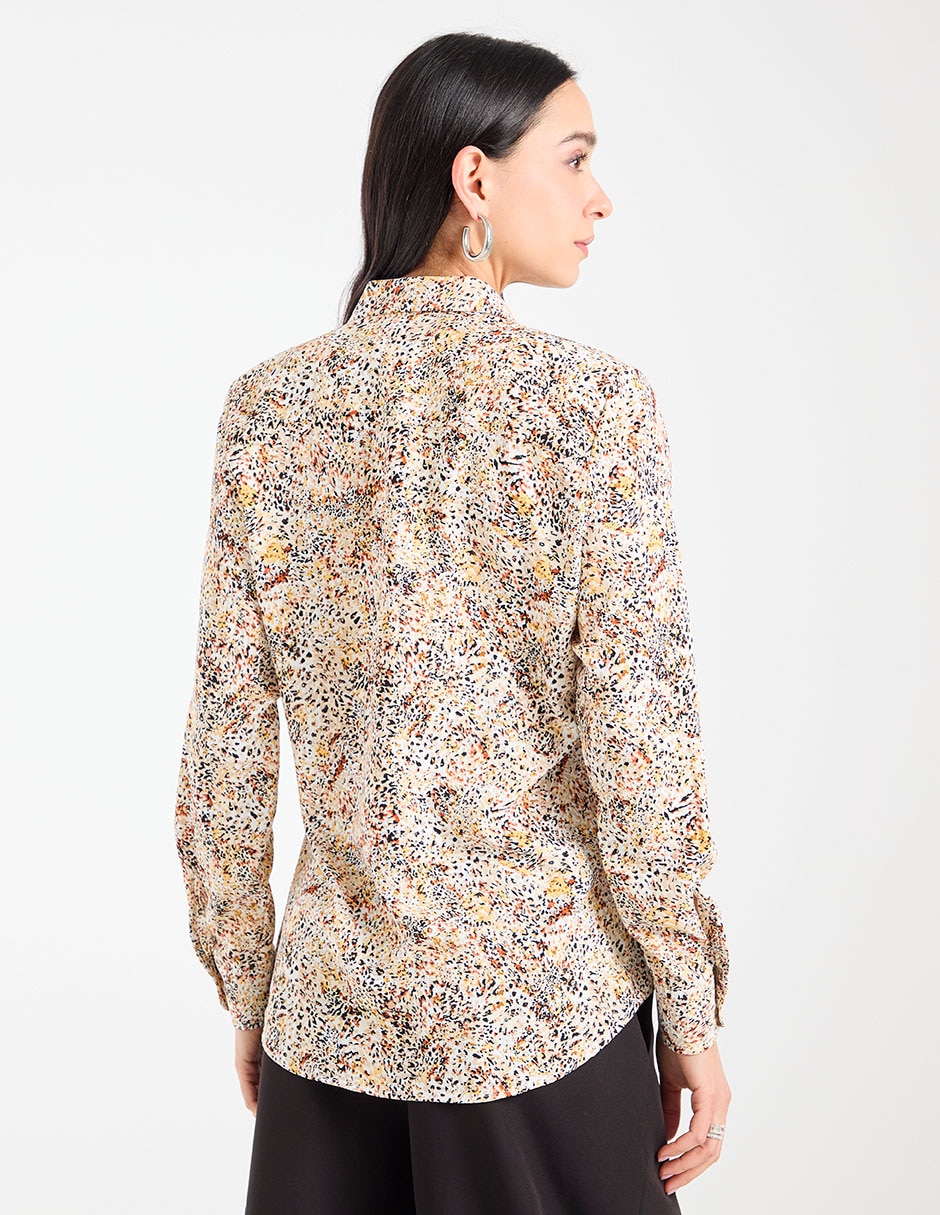 Blusa camisera manga larga para mujer 6