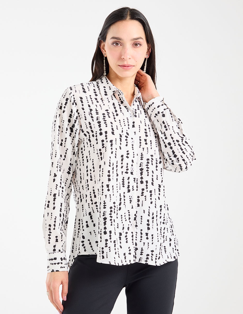 Blusa manga larga para mujer