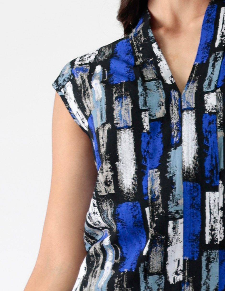 Blusa manga corta para mujer 4