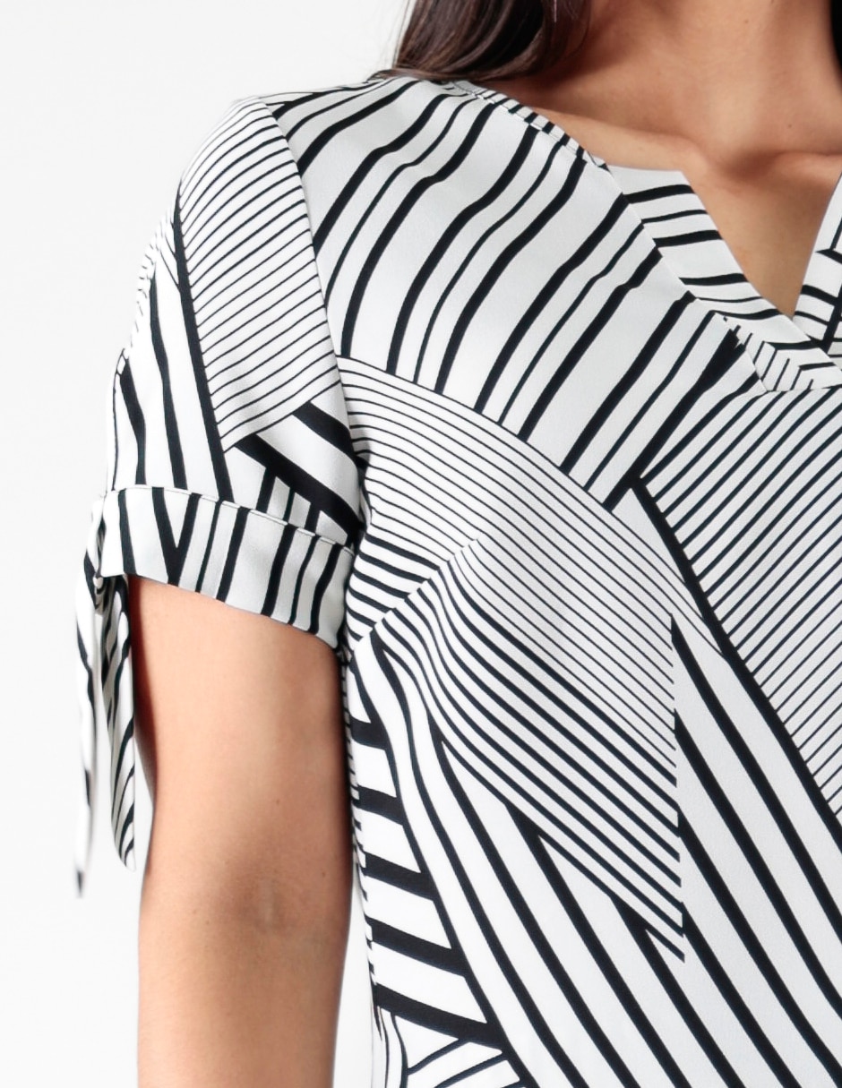 Blusa manga corta para mujer 4