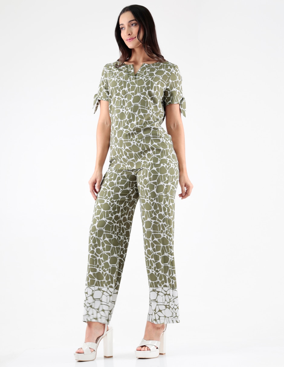 BLUSA D2602115 PIERRE, CH, VERDE OLIVO