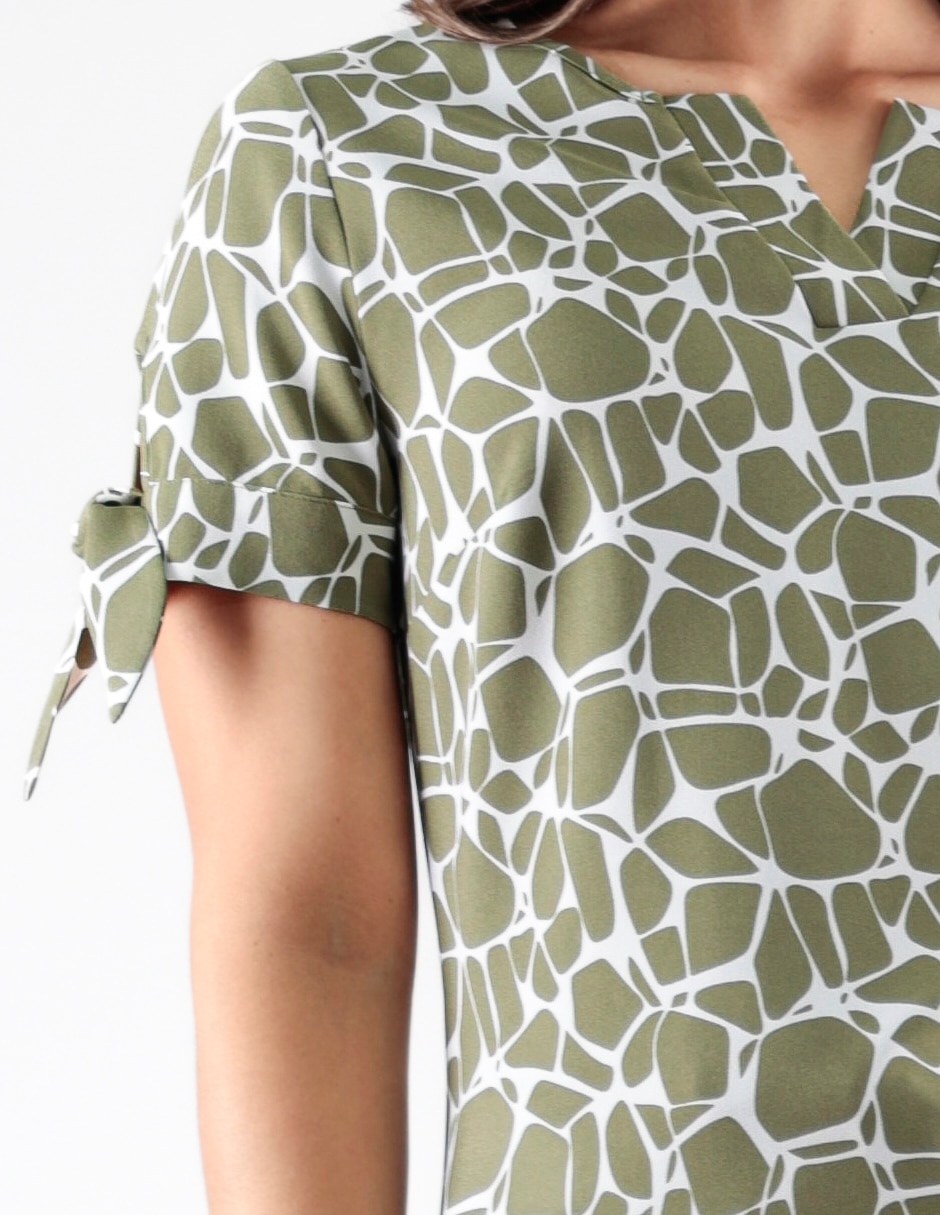 BLUSA D2602115 PIERRE, CH, VERDE OLIVO