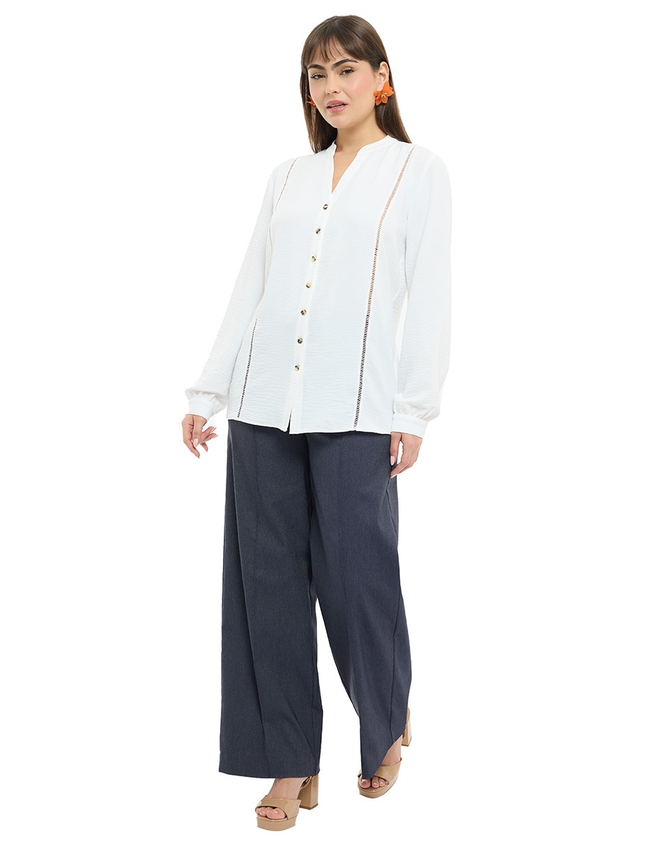 Blusa manga larga para mujer 3