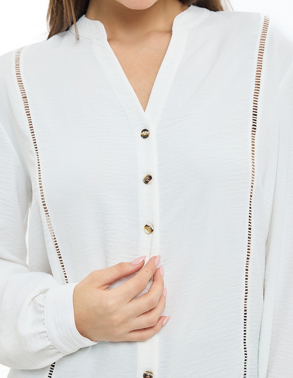 Blusa manga larga para mujer 4