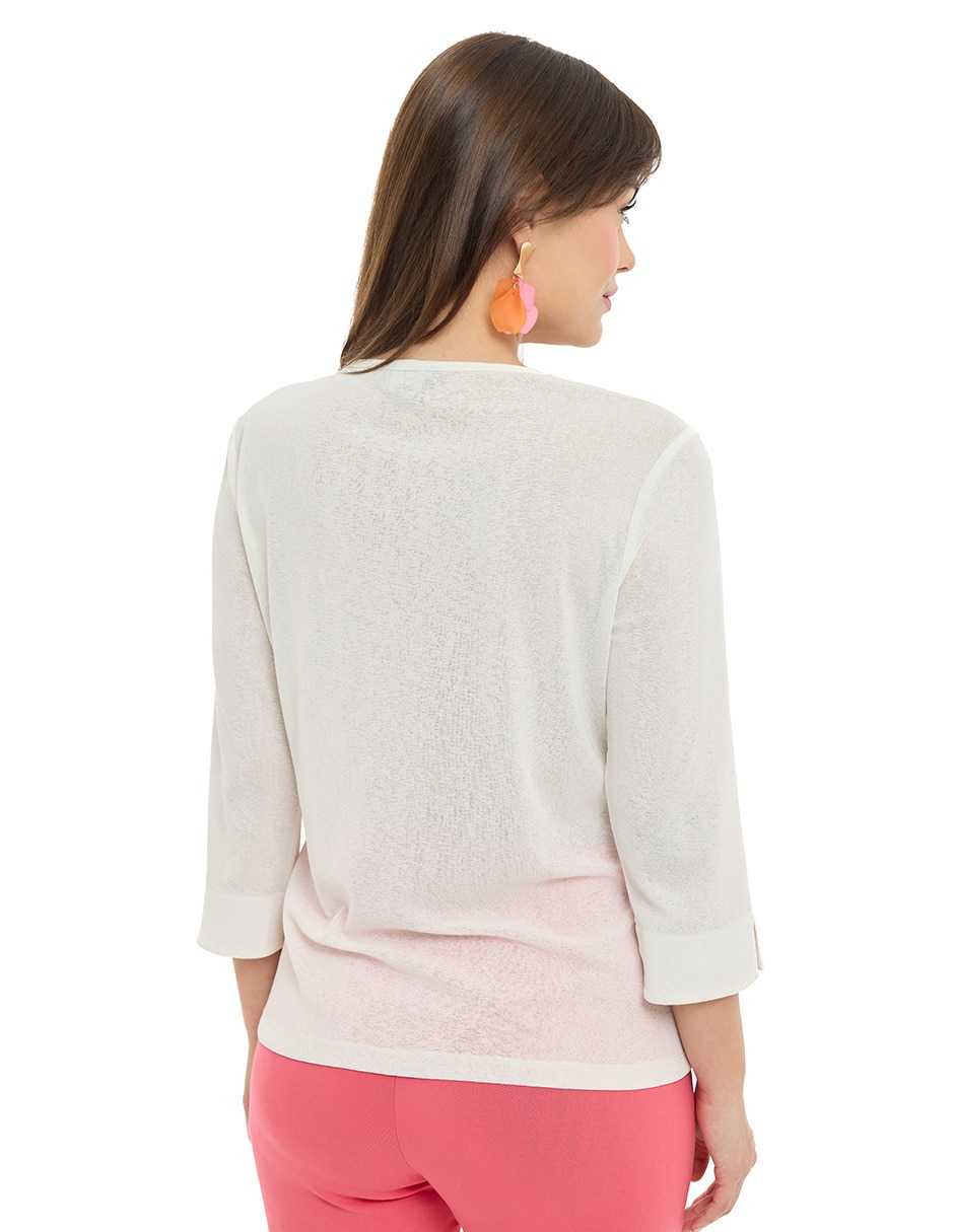 Blusa manga 3/4 para mujer 2