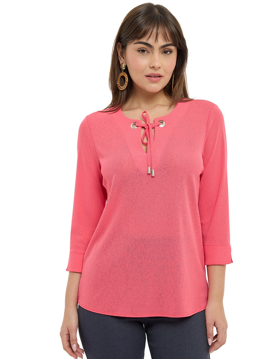 Blusa manga 3/4 para mujer Blusa manga 3/4 para mujer