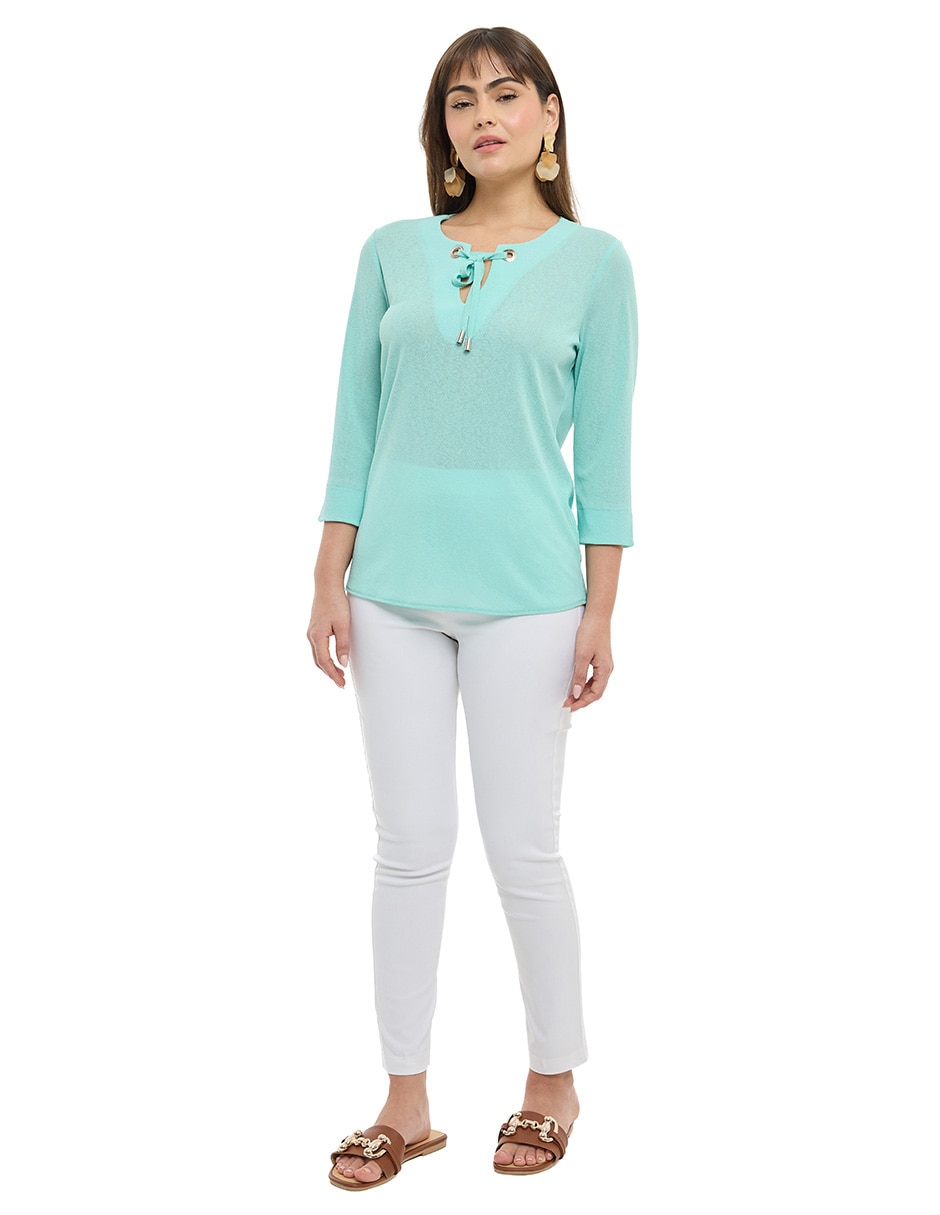Blusa manga 3/4 para mujer 3