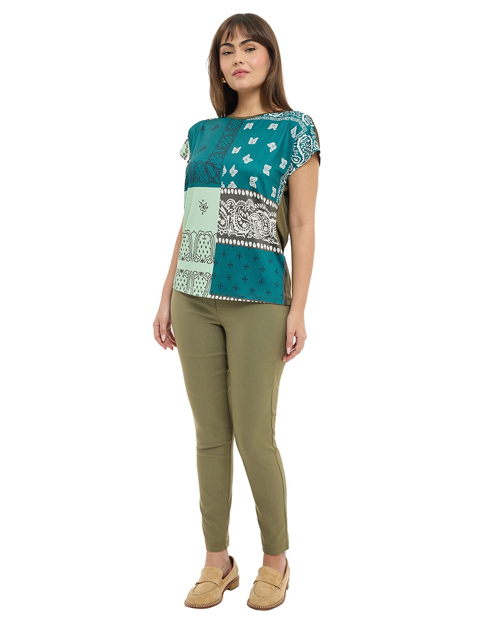 Blusa manga corta para mujer 3