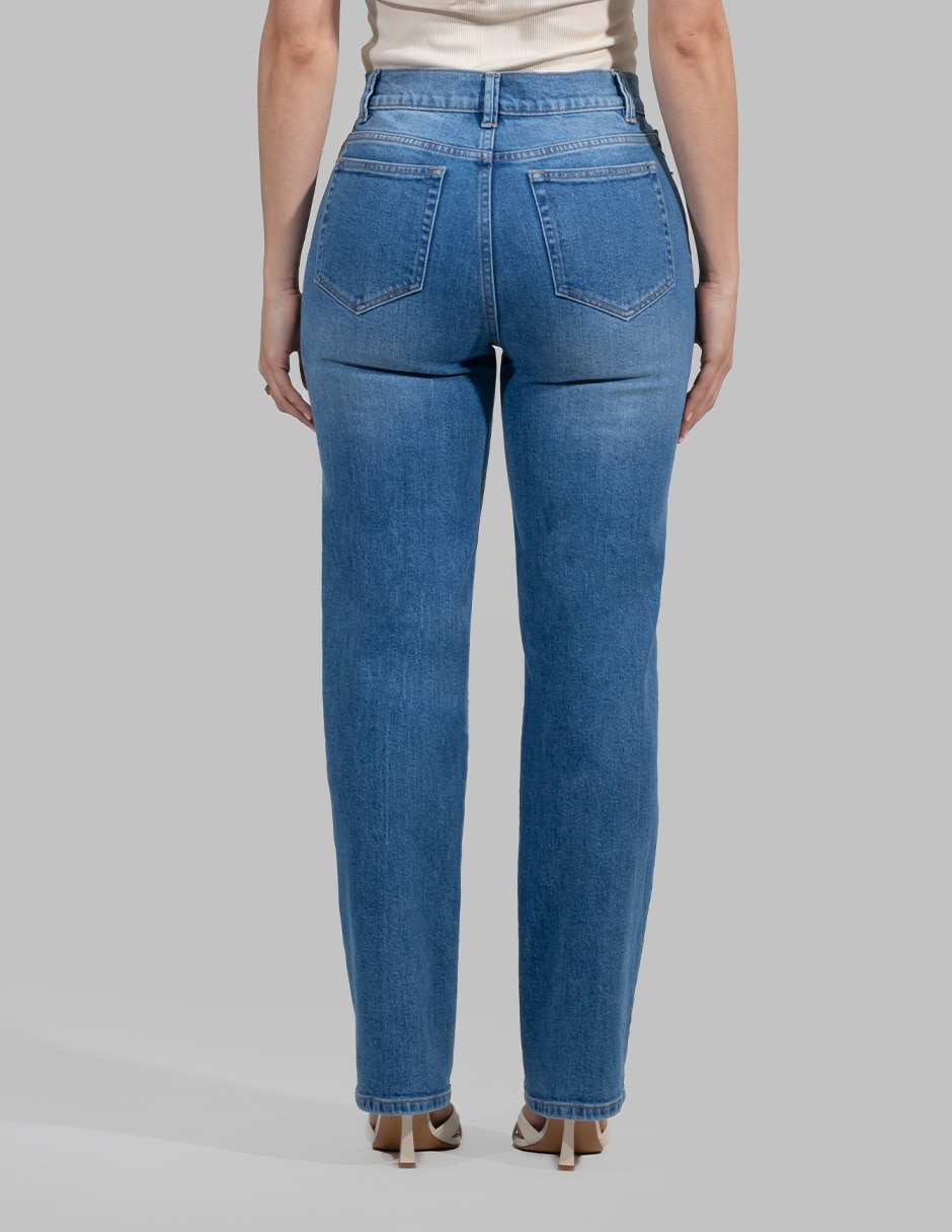 Jeans straight para mujer 2