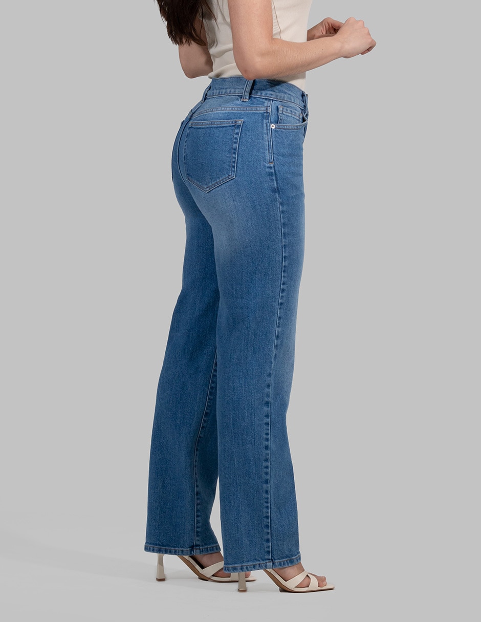 Jeans straight para mujer 4