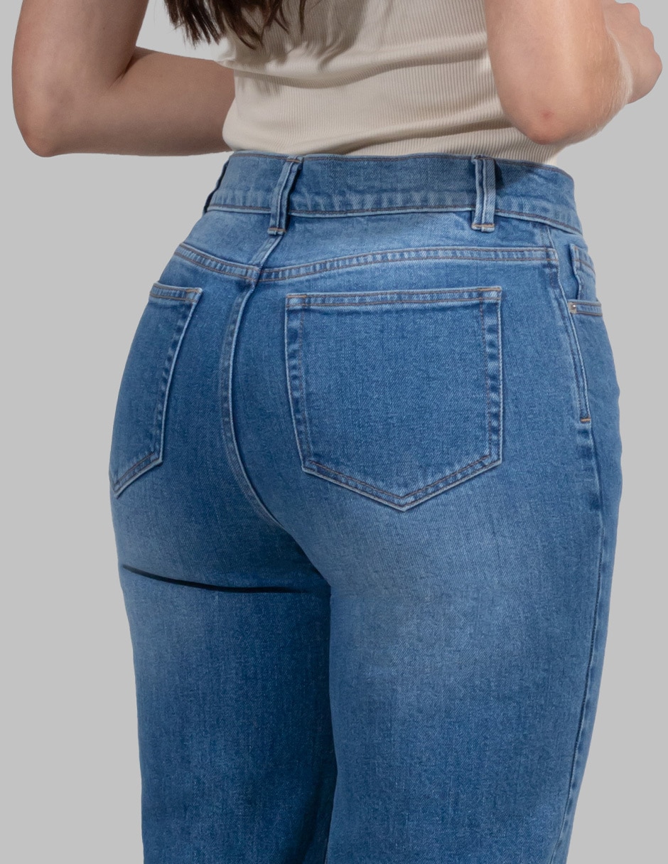 Jeans straight para mujer 6