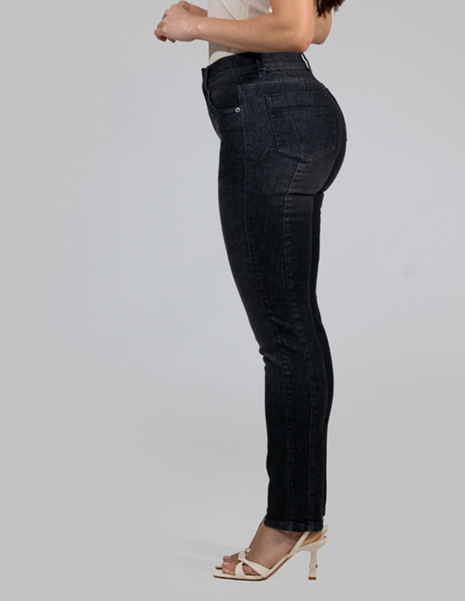 Jeans straight cintura alta para mujer 5