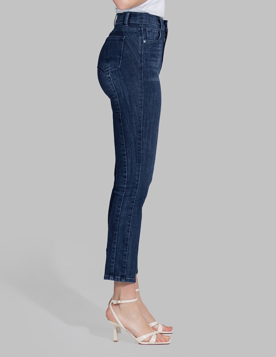 Jeans slim cintura alta para mujer 4