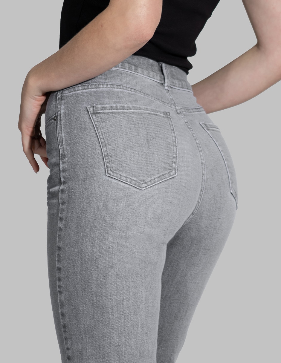 Jeans slim cintura alta para mujer 5