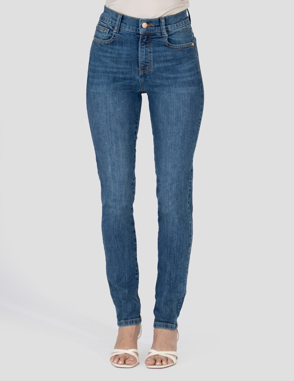 Jeans slim media cintura para mujer Jeans slim media cintura para mujer