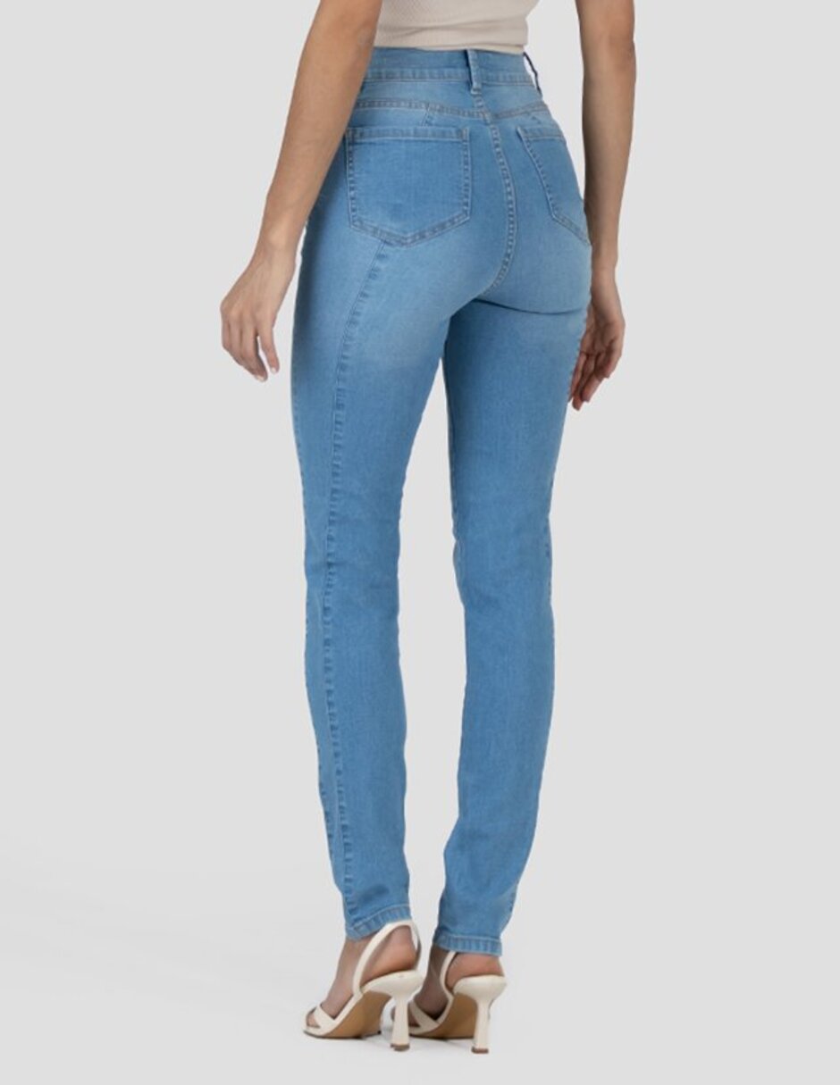 Jeans skinny cintura alta para mujer 3
