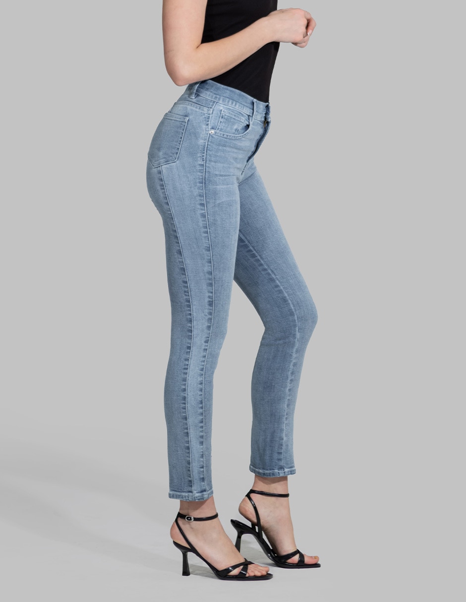 Jeans slim cintura alta para mujer 4