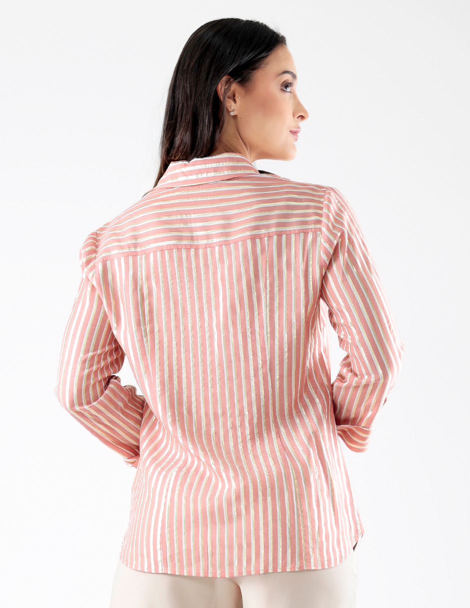 Blusa camisera manga 3/4 para mujer 2