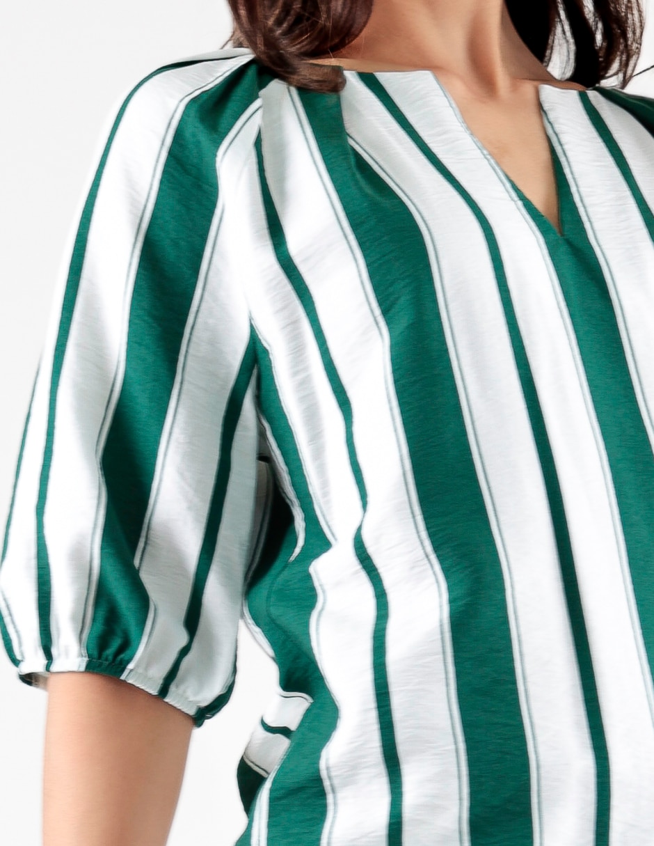 Blusa manga al codo para mujer 4
