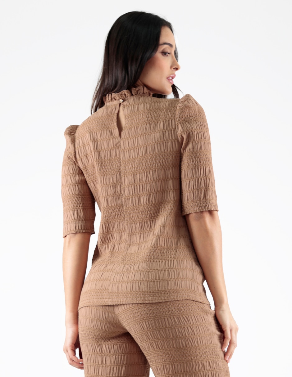 Blusa manga al codo para mujer 2