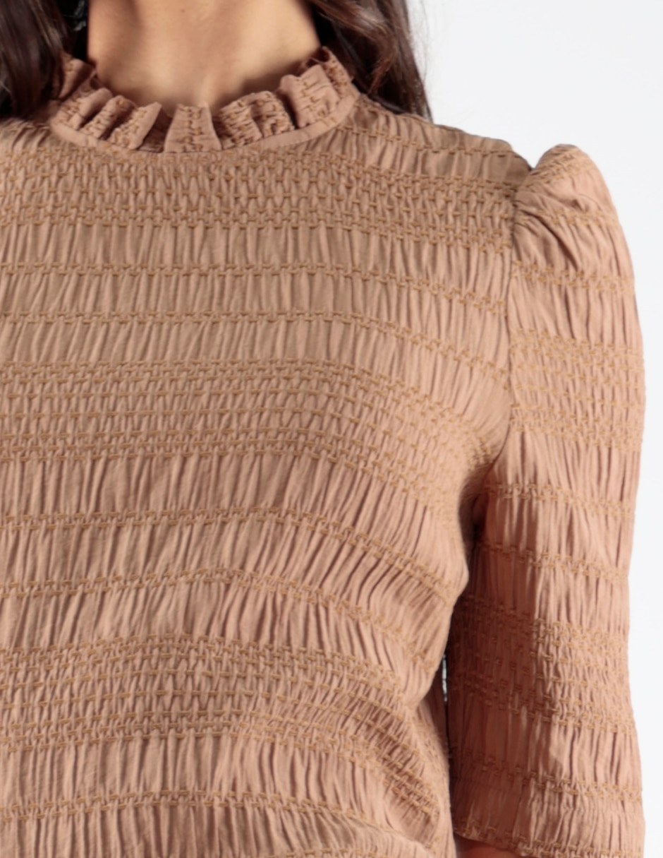 Blusa manga al codo para mujer 4