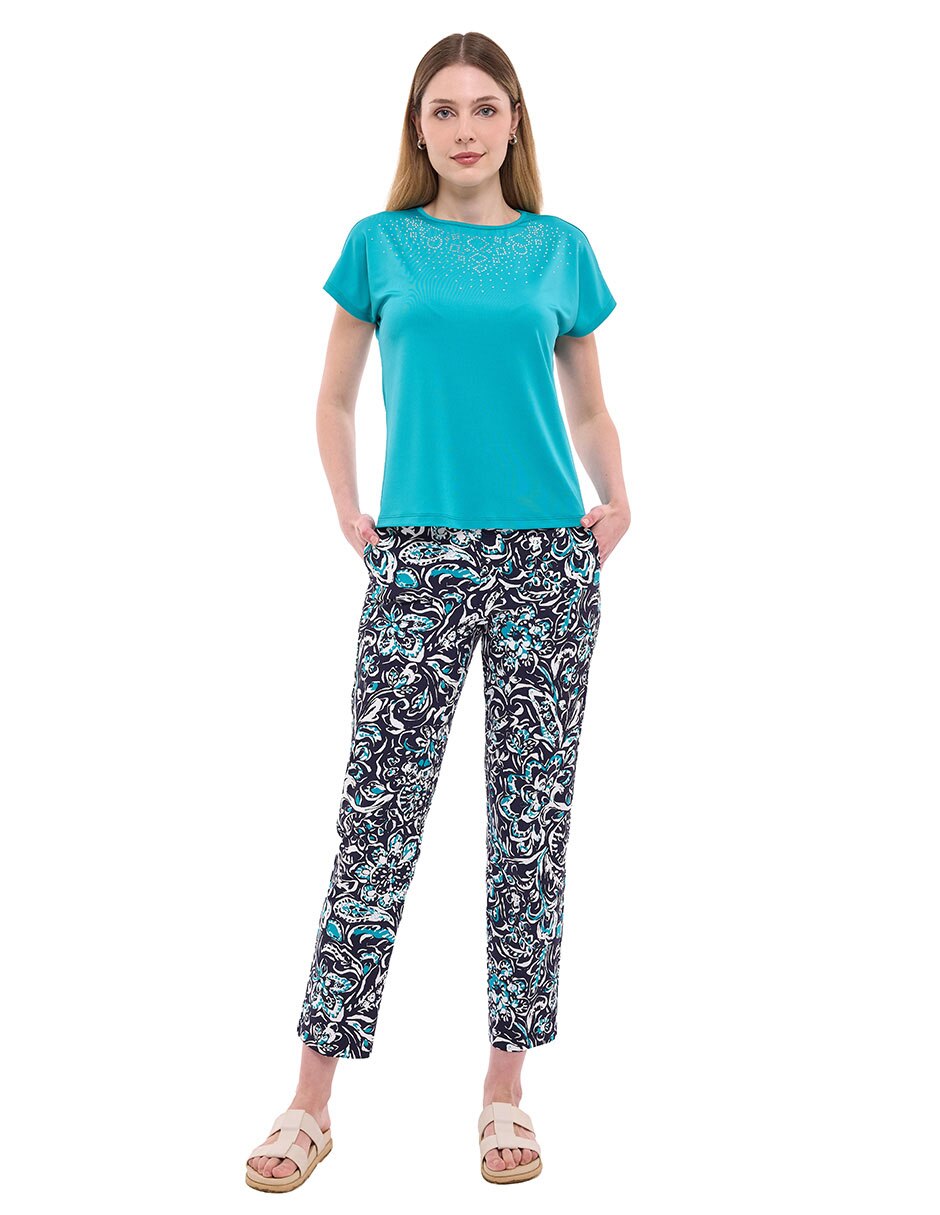 Blusa manga corta para mujer 3